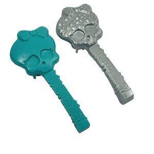 Monster High Silver And Turquoise Doll Hair Brush Toy Mattel